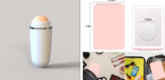 Foldable With Light Touch Led Make-up Mirror