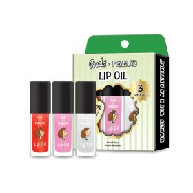 RUDE Peanuts Tinted Lip Oil - 3 piece set