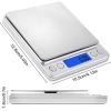 Digital Kitchen Scale 3000g/ 0.1g Small Jewelry Scale Food Scales Digital Weight Gram and Oz Digital Gram Scale with LCD/ Tare