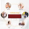 126Pcs LED Red Light Therapy Belt 660nm 850nm Waist Wrap Pad Pain Relief Weight Loss Joint Pain Near Infrared Light Therapy Device