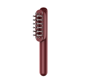 Color Light RF Comb Micro Current Hair Comb Hair Care Dense Hair Instrument Massage (Option: Purplish Red)