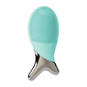 Waterproof High Frequency Vibration Pore Deep Cleansing Facial Cleaner (Option: Lake Blue)